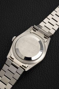 ROLEX : Elegante Daydate, ref 18239, in oro bianco 18k, quadrante Argent� con indici in diamanti, bracciale President chiusura a scomparsa  - Asta Orologi da Polso - Associazione Nazionale - Case d'Asta italiane