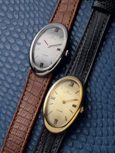 MOVADO : Ovale Allong�e in oro bianco 18k con personalizzazione di Bvlgari sul quadrante  - Asta Orologi da Polso - Associazione Nazionale - Case d'Asta italiane