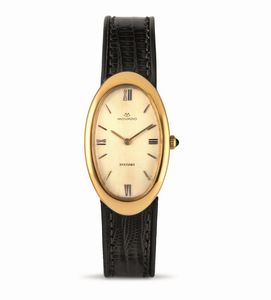 MOVADO - Ovale Allong�e in oro giallo 18k con personalizzazione di Bvlgari sul quadrante