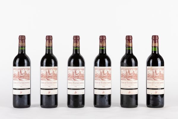 FRANCIA : CHATEAU COS D'ESTOURNEL 1996 (6 BT)  - Asta Vini e Distillati - Associazione Nazionale - Case d'Asta italiane