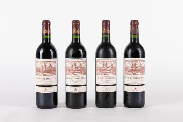 FRANCIA : CHATEAU COS D'ESTOURNEL 1996 (4 BT)  - Asta Vini e Distillati - Associazione Nazionale - Case d'Asta italiane