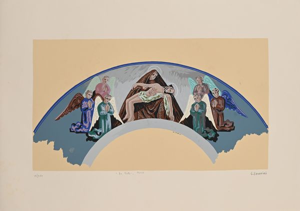 Gino Severini : Una ricerca di Radici - 3 serigrafie d'apr�s  - Asta Grafica Internazionale e Multipli d'Autore - Associazione Nazionale - Case d'Asta italiane