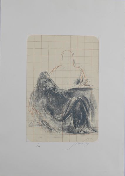 Piero Guccione : Senza titolo (Piet� Michelangelo)  - Asta Grafica Internazionale e Multipli d'Autore - Associazione Nazionale - Case d'Asta italiane