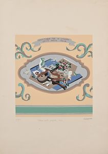 Gino Severini : Una ricerca di Radici - 3 serigrafie d'apr�s  - Asta Grafica Internazionale e Multipli d'Autore - Associazione Nazionale - Case d'Asta italiane
