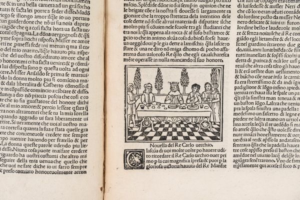 Boccaccio, Giovanni : Dechamerone over cento novelle de misser Joanni Boccaccio.  - Asta Libri, Autografi e Stampe - Associazione Nazionale - Case d'Asta italiane