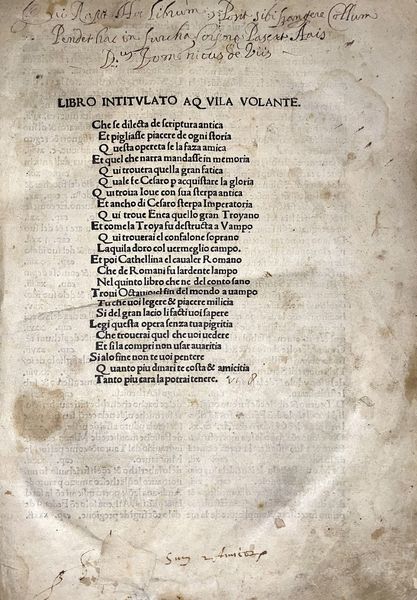 Leonardo Bruni : Aquila volante  - Asta Libri, Autografi e Stampe - Associazione Nazionale - Case d'Asta italiane