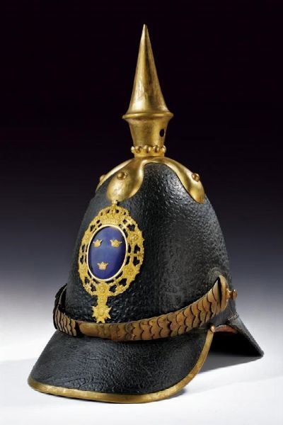 Elmo Mod. 1845 da ufficiale di fanteria  - Asta Una Vasta Selezione di Armi da Fuoco Americane - Associazione Nazionale - Case d'Asta italiane