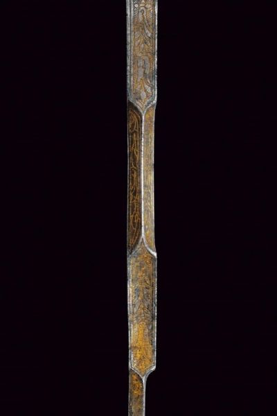 Importante lama gotica con fodero  - Asta Una Vasta Selezione di Armi da Fuoco Americane - Associazione Nazionale - Case d'Asta italiane