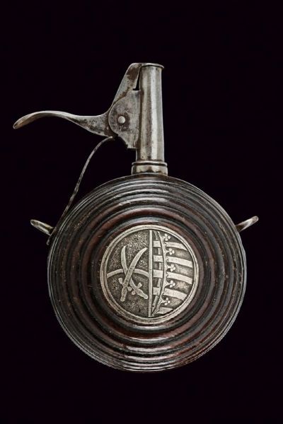 Rarissima fiasca da polvere  - Asta Una Vasta Selezione di Armi da Fuoco Americane - Associazione Nazionale - Case d'Asta italiane