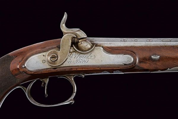 Paio di pistole a luminello di Pirmet e Kuchenreuther  - Asta Una Vasta Selezione di Armi da Fuoco Americane - Associazione Nazionale - Case d'Asta italiane