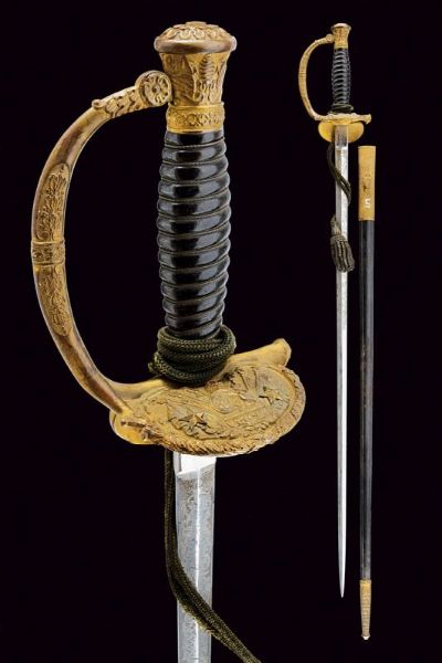 Spadino da generale Mod. 1845  - Asta Una Vasta Selezione di Armi da Fuoco Americane - Associazione Nazionale - Case d'Asta italiane