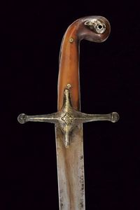 Shamshir con fornimenti in argento  - Asta Una Vasta Selezione di Armi da Fuoco Americane - Associazione Nazionale - Case d'Asta italiane