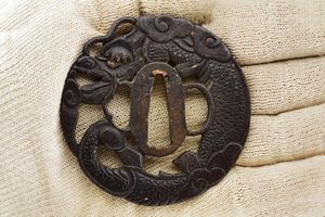 Importante katana firmata Mutsu no Kami Juji Wara Toshi Naga  - Asta Una Vasta Selezione di Armi da Fuoco Americane - Associazione Nazionale - Case d'Asta italiane