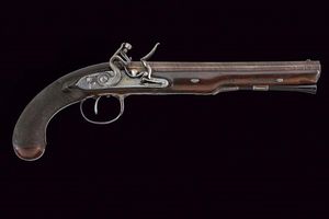 Pistola a pietra focaia di J. Probin  - Asta Una Vasta Selezione di Armi da Fuoco Americane - Associazione Nazionale - Case d'Asta italiane