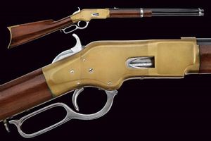 Carabina sul tipo Winchester a percussione anulare  - Asta Una Vasta Selezione di Armi da Fuoco Americane - Associazione Nazionale - Case d'Asta italiane
