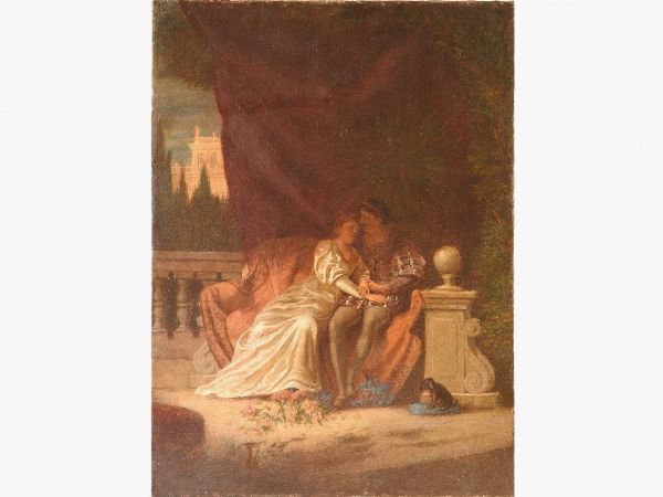 Scena galante  - Asta Arredi e dipinti antichi da una villa a Viareggio -II - Associazione Nazionale - Case d'Asta italiane