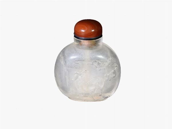Snuff bottle in cristallo  - Asta Arredi e dipinti antichi da una villa a Viareggio -II - Associazione Nazionale - Case d'Asta italiane