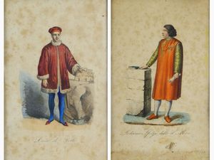 Personaggi illustri  - Asta Arredi e dipinti antichi da una villa a Viareggio -II - Associazione Nazionale - Case d'Asta italiane