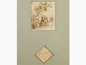 Lotto di antichi disegni  - Asta Arredi e dipinti antichi da una villa a Viareggio -II - Associazione Nazionale - Case d'Asta italiane