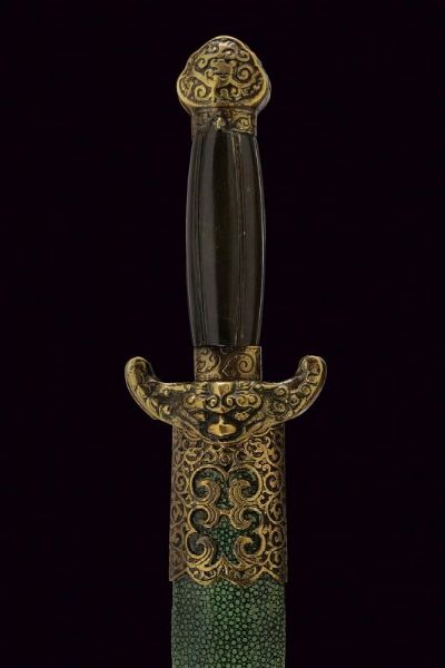 Spada corta doppia (Jian)  - Asta Rare Armi Antiche e Militaria da tutto il mondo - Associazione Nazionale - Case d'Asta italiane