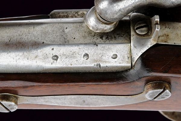 Rara carabina da bersaglieri a luminello Mod. 1856 con baionetta  - Asta Rare Armi Antiche e Militaria da tutto il mondo - Associazione Nazionale - Case d'Asta italiane