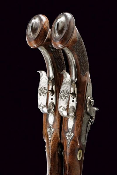 Paio di pistole a luminello di Agostino Maspero  - Asta Rare Armi Antiche e Militaria da tutto il mondo - Associazione Nazionale - Case d'Asta italiane