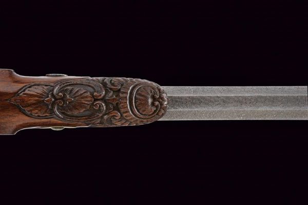 Paio di belle pistole a luminello da tiro di J. Steinbach di proprietà nobile  - Asta Rare Armi Antiche e Militaria da tutto il mondo - Associazione Nazionale - Case d'Asta italiane