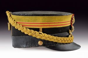 Kepì da tenente colonnello comandante il 24 Rgt. di Artiglieria Peloritani  - Asta Rare Armi Antiche e Militaria da tutto il mondo - Associazione Nazionale - Case d'Asta italiane