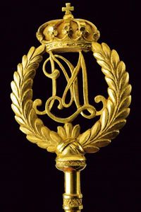 Chiave da Ciambellano con monogramma di Maria Luisa d'Asburgo-Lorena  - Asta Rare Armi Antiche e Militaria da tutto il mondo - Associazione Nazionale - Case d'Asta italiane