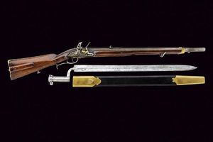 Jaegerstutzen Mod. 1807 con baionetta  - Asta Rare Armi Antiche e Militaria da tutto il mondo - Associazione Nazionale - Case d'Asta italiane