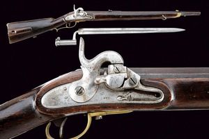 Jagerstutzen Mod. 1842 sistema Augustin, con baionetta  - Asta Rare Armi Antiche e Militaria da tutto il mondo - Associazione Nazionale - Case d'Asta italiane