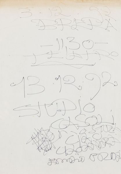 Emilio Prini : Senza titolo  - Asta Testimonianze Contemporanee: Documenti, Libri, Fotografie e Opere d'Arte - Associazione Nazionale - Case d'Asta italiane