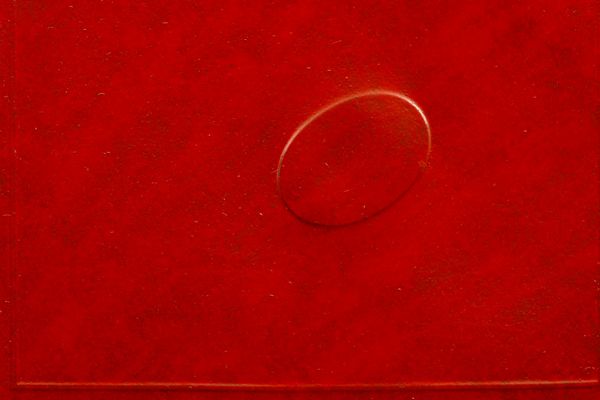 Turi Simeti : Un ovale rosso  - Asta Arte moderna e contemporanea - Associazione Nazionale - Case d'Asta italiane