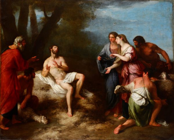 Francesco Fernandi Imperiali : Aronne riceve i gioielli per scolpire il vitello d�oro  - Asta Dimore Italiane - Associazione Nazionale - Case d'Asta italiane