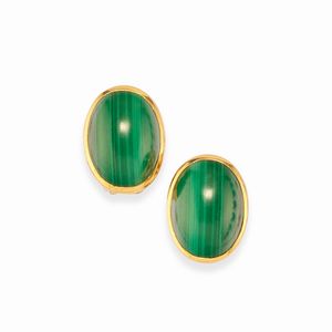 Pao Ying Wang : Demi-parure con malachite  - Asta Gioielli - Associazione Nazionale - Case d'Asta italiane