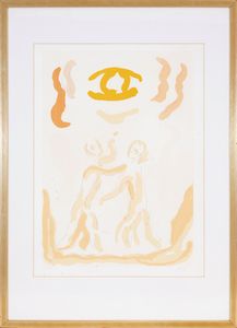 VIRGILIO GUIDI : Incontro - Testina  - Asta Multipli d'Autore - Associazione Nazionale - Case d'Asta italiane