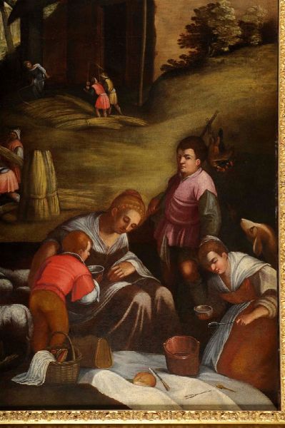 Bassano Jacopo da Ponte : Scena pastorale  - Asta Antiquariato - Associazione Nazionale - Case d'Asta italiane