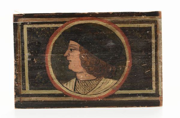 Tavoletta da soffitto con personaggio di profilo, XV-XVI secolo  - Asta Antiquariato - Associazione Nazionale - Case d'Asta italiane