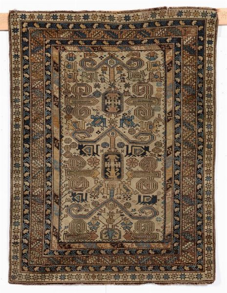 tappeto caucasico Shirvan fine XIX secolo  - Asta Antiquariato - Associazione Nazionale - Case d'Asta italiane