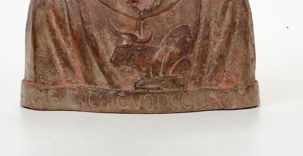 Busto di S.Luca in terracotta. Plasticatore italiano, probabile XVI secolo  - Asta Antiquariato - Associazione Nazionale - Case d'Asta italiane