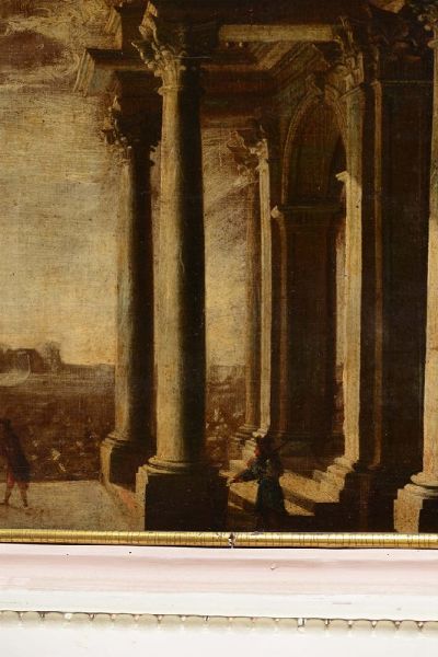 Architetture classiche con colonne  - Asta Antiquariato - Associazione Nazionale - Case d'Asta italiane