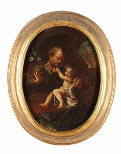San Giuseppe con Bambino  - Asta Antiquariato - Associazione Nazionale - Case d'Asta italiane