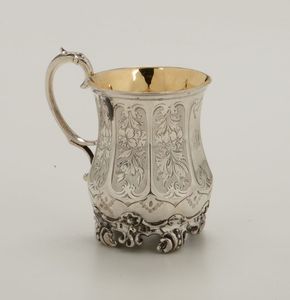 Boccale in argento fuso e cesellato, Londra 1800  - Asta Antiquariato - Associazione Nazionale - Case d'Asta italiane