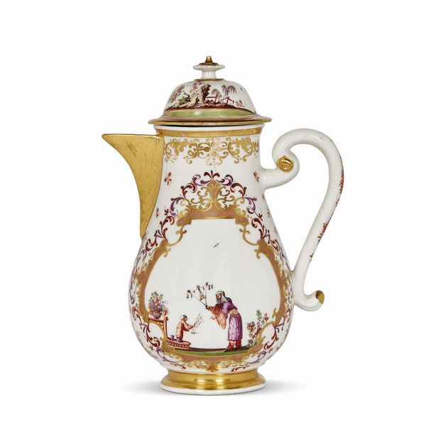 CAFFETTIERA, MEISSEN, 1725-1730  - Asta CERAMICA. MAIOLICHE E PORCELLANE DAL XVI AL XIX SECOLO - Associazione Nazionale - Case d'Asta italiane