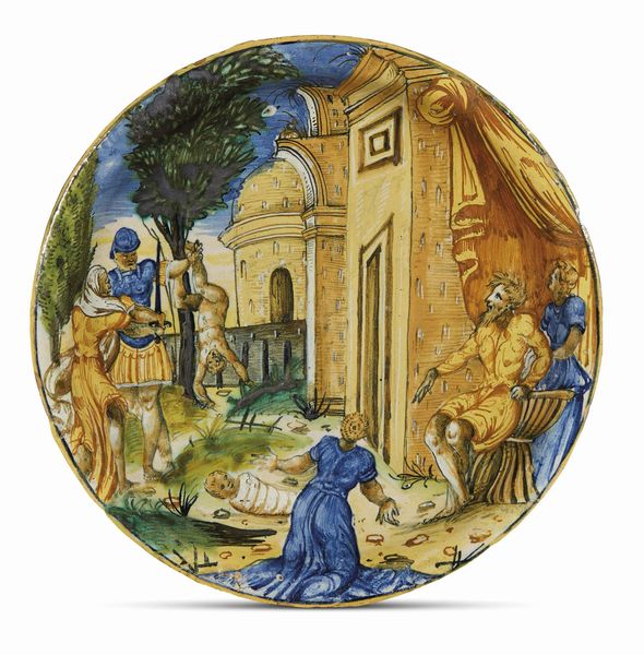 PIATTO, URBINO, 1545  - Asta CERAMICA. MAIOLICHE E PORCELLANE DAL XVI AL XIX SECOLO - Associazione Nazionale - Case d'Asta italiane