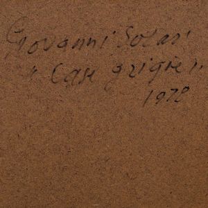 Giovanni Solari : Coppia di paesaggi con case  - Asta Dipinti del XIX e XX secolo - Associazione Nazionale - Case d'Asta italiane