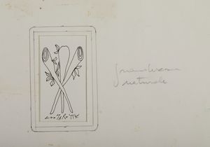 MAROTTA GINO (1935 - 2012) : TRE DI BASTONI  - Asta Asta 468 | ARTE MODERNA E CONTEMPORANEA Online - Associazione Nazionale - Case d'Asta italiane