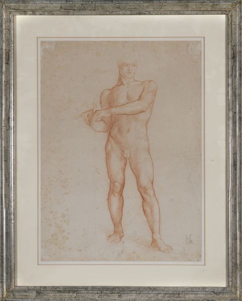 DE CAROLIS ADOLFO (1874 - 1928) : Studio di nudo virile  - Asta Asta 469 | ARTE ANTICA E DEL XIX SECOLO Online - Associazione Nazionale - Case d'Asta italiane