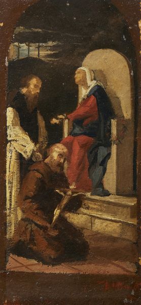 MORELLI  DOMENICO (1826 - 1901) : Attribuito a. Bozzetto per la pala d'altare per il Duomo di Caserta  - Asta Asta 469 | ARTE ANTICA E DEL XIX SECOLO Online - Associazione Nazionale - Case d'Asta italiane