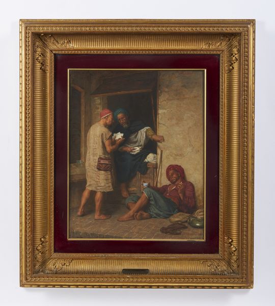 HODGSON JOHN EVAN (1831 - 1895) : L'ufficio del direttore generale delle poste a Tangeri  - Asta Asta 469 | ARTE ANTICA E DEL XIX SECOLO Online - Associazione Nazionale - Case d'Asta italiane